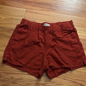 Madewell High Waist Rust Shorts